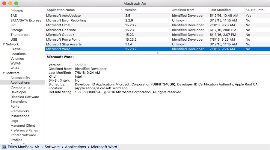 update microsoft office for mac to 64 bit